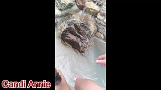 Cum Loving Candi Annie Swallow a Load of in a Hot Tub