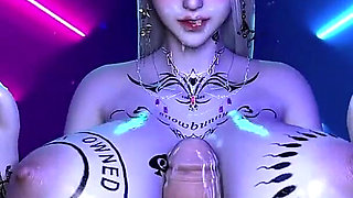 Temptress in Fire: Goddess of Virtual Seduction - 3D Animation Hentai