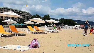 Blonde Anal on Beach with a Stranger