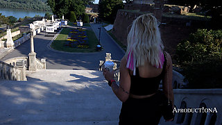 Blow Job and Cum Swallow at the City Castle
