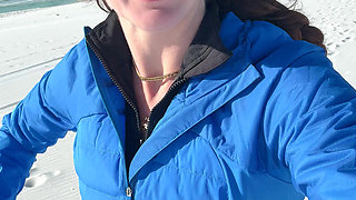 Walking on the Beach Calls for a Quick Orgasm!