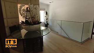 Brenna Sparks Dominates Then Swallows Giselle D Ambrosios Cum In POV