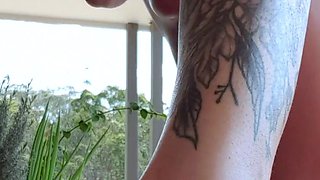 Sexy beautiful ass brunette babe outdoor solo