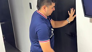 The husband is getting his dick wet on the neighbour's woman
