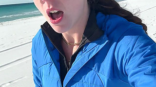 Walking on the Beach Calls for a Quick Orgasm!