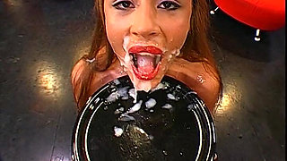 Squirting Slut Gets Wild Gangbang Cum Drenched