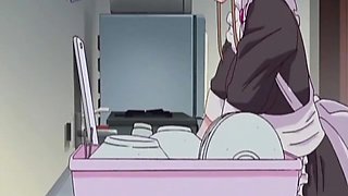 Anime maid masturbates and gets wet