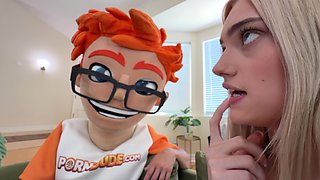 I gave Gracey Snow the ultimate quit vaping session big dick fingering standing doggy cumshot