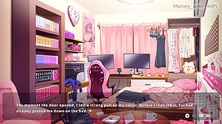 He Rubs My Cock with His Clit on the Bed // Vlover Game #5 All Scenes