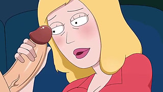 Rick and Morty - a Way Back Home - Sex Scene Only - Part 33 Beth Handjob by Loveskysanx