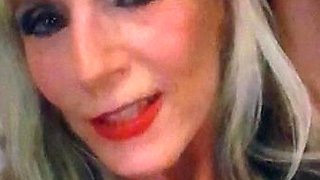 Big Boobed Blonde Masturbates With A Dildo In The Bathroom