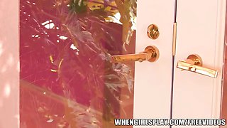 Wonderful french tutor lures her naturally huge boobed student