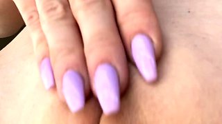 Cute curly brunette solo webcam masturbation