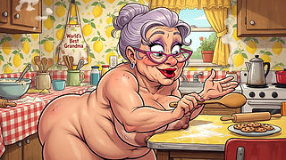 Ai Grannies Naked in Kitchen
