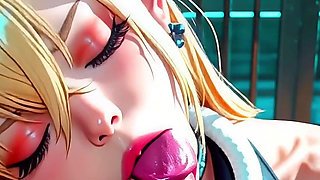 Busty Blonde Babe Sucks Her Boyfriend's Cock and Gets a Mouthful of Cum