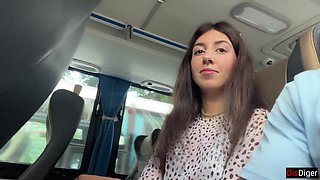 Public Penis Flash - I Pull Out Shaft in Bus Full Of People And Stranger Makes Me Cum With Her Hand