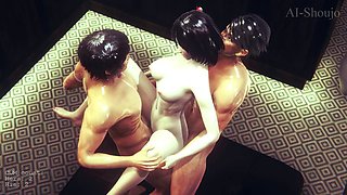 AI Shoujo Japanese beauty Nonomi fucks Bruce Lee in realistic 3D animated sex with multiple orgasms UNCENSORED SUBTITLES