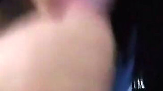 Naughty Stepdaughter Pauses the Movie and Gives a Blowjob Swallowing the Sperm