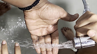 Shower Sex with Boyfriend on Toilet Seat