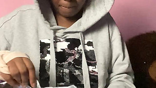 Ebony Webcam Girl Model Unboxing NEW Sex Toy