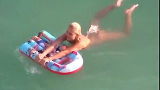 Together with stepsister on the nude beach