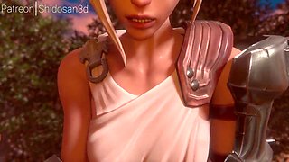 Cartoon characters in wild sexual escapades with some anime spanking action