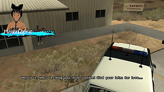 Gta San andreas hot coffee mod - Barbara, a hot cop has sex with cj in a cell