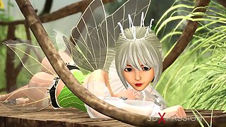 Hot xxx! crazy beautiful pixie and gnome in the village