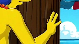 Beach Bitch 2: Pussy Full of Cum. Cartoon Simpsons Parody.