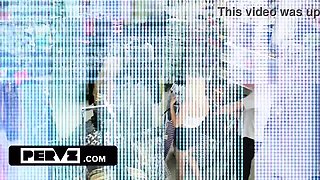 Shoplifter's Humiliation: Fucked by Four Loss Prevention Officers