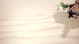 Wuthering Waves - Chisa and Lynae Beach Sex - 3D Hentai Animations