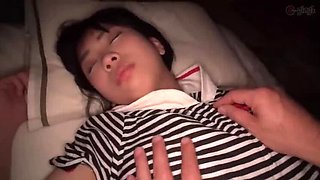 Petite Submissive Niece Pleased by Uncle’s Prank - Fingering & Nipples Play