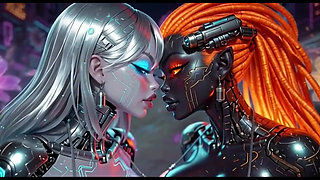Beautiful Aliens Kiss on Nice Music, Ai Animation