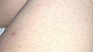 Step mom hand will slip on step son dick while is on his leg or not