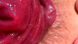 Ass Spread Close up Prolapse and Feet Show in White Nylons