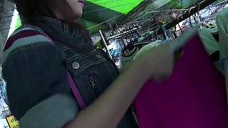 Tongue pierced Thai MILF gets picked up