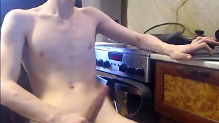 Muscular Hunk's Solo Show