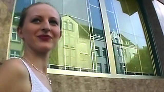 Public Blowjob Tease and Sloppy Fingering Explosion