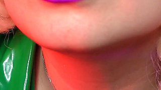 ASMR slowly lipstick tease