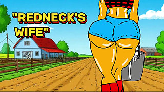 Redneck's Wife. Cartoon. Animation