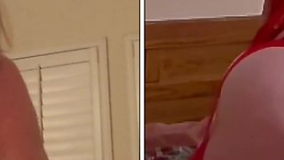 GILF Carmen’s Granny in Red Two Position Fuck & Orgasms