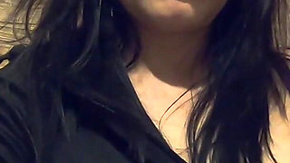 Ripped Pantyhose Pee Fetish - Blue Lingerie, Close-up Pussy Pee and Toilet Mess