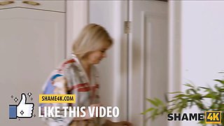 Shame4k. college girl catches stepdad's wife cheating on and determines to teacher a lesson