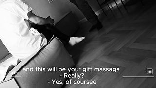Redhead lesbian got a job as a masseuse to satisfy herself