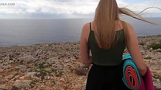 First Time Anal with Sirena Sweet - Amateur Blonde Fucks Big Cock on Beach