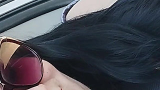 Traveling Stepmom, Just Fans in Slow Motion, in the Car