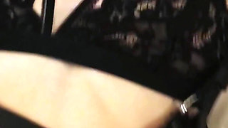 Shy Girl’s First Time with Stranger: High Heels, Kinky Outfit & Cum on Wet Pussy