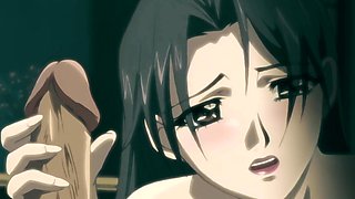 Hentai: Double-toying & Hot Games With Her Stepson Make Lusty Busty MILF Finally Try a Wild Gangbang