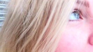 Kiity Queen Teasing and Showing off in the Warehouse. Blond Mature MILF