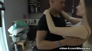 YouTuber Bald and Bankrupt Convinces Busty Russian Teen to Follow Her Fantasy, Scene #01